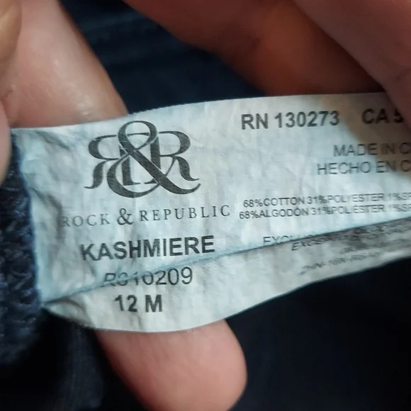 Rock & Republic size 12 kashmiere blue 👖 - Picture 5 of 6